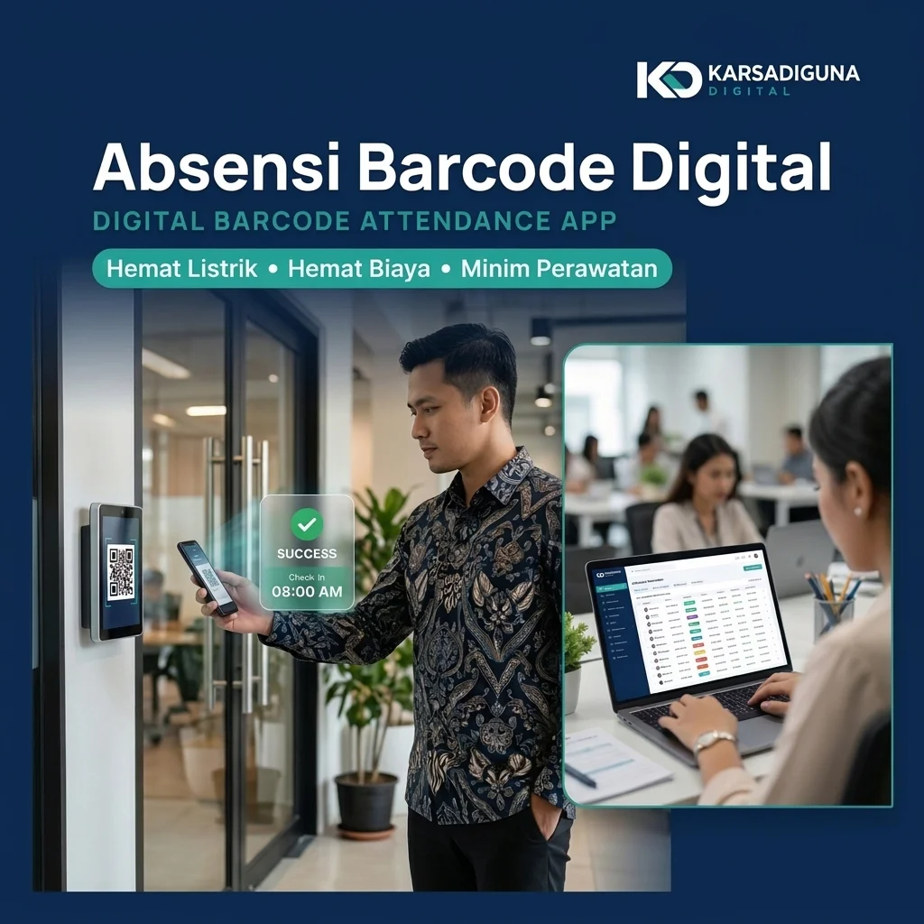 Tampilan produk Absensi Digital Barcode