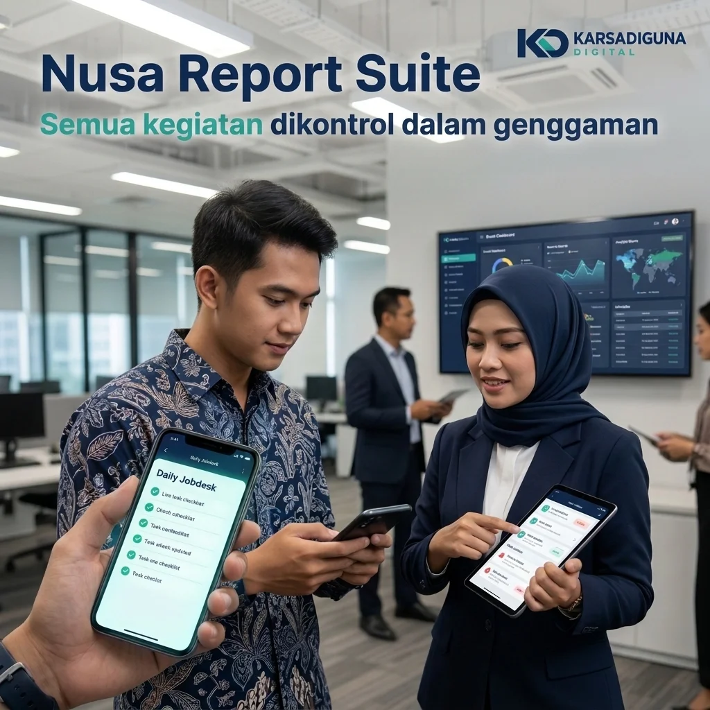 Tampilan produk NUSA Report Suite